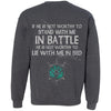 Shieldmaiden, Viking, Norse, Gym t-shirt & apparel, If he is not worthy to stand with me, backApparel[Heathen By Nature authentic Viking products]Unisex Crewneck Pullover SweatshirtDark HeatherS