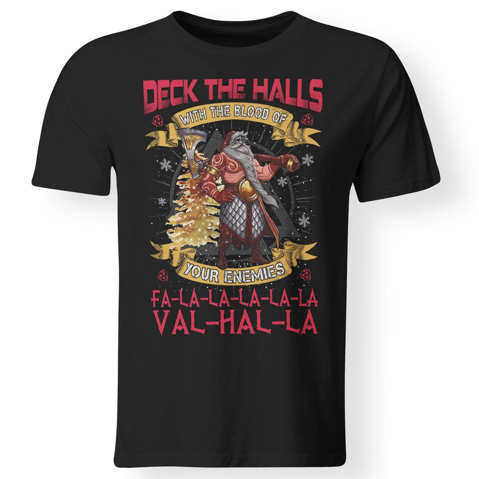 Viking apparel, Deck the halls with the bloodApparel[Heathen By Nature authentic Viking products]Premium Men T-ShirtBlackS