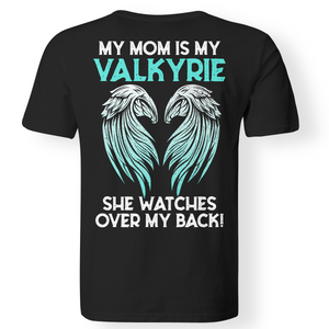 Viking, Norse, Gym t-shirt & apparel, My mom is my valkyrie, Back