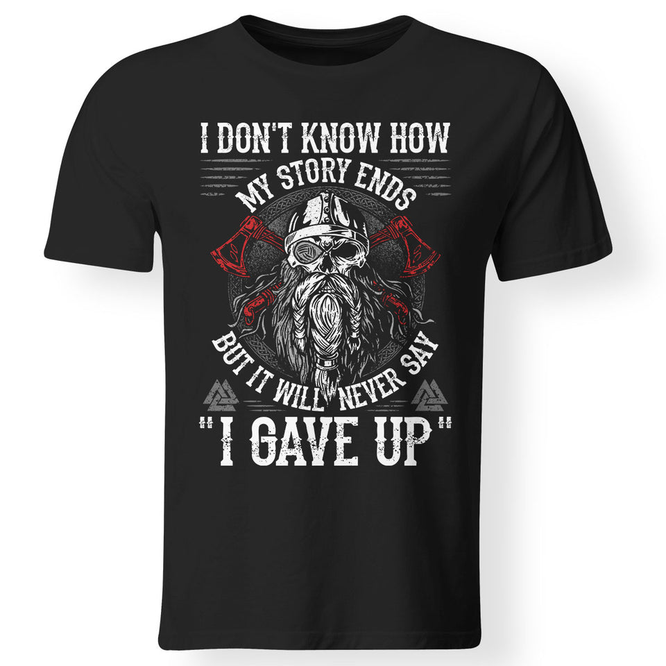 I will never say "I gave up", Front