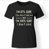 Shieldmaiden, Viking, Norse, Gym t-shirt & apparel, I'm 100% sure I don't care, Front