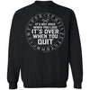 A Viking, Norse, Gym t-shirt & apparel, It's not over when you lose, FrontApparel[Heathen By Nature authentic Viking products]Unisex Crewneck Pullover SweatshirtBlackS