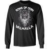 A Viking, Norse, Gym t-shirt & apparel, Sons of Odin, FrontApparel[Heathen By Nature authentic Viking products]Long-Sleeve Ultra Cotton T-ShirtBlackS