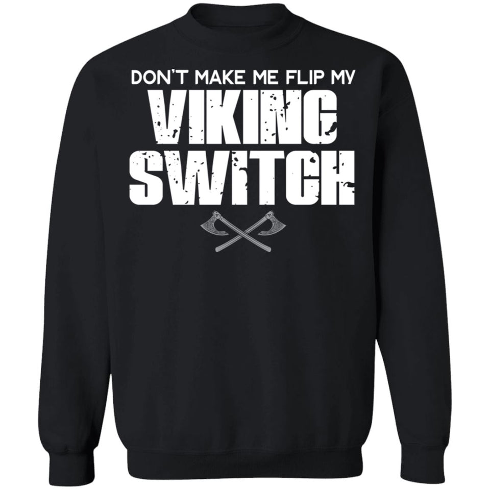A Viking, Norse, Gym t-shirt & apparel,Apparel[Heathen By Nature authentic Viking products]Unisex Crewneck Pullover SweatshirtBlackS