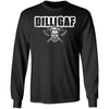 Dilligaf t-shirt for men, FrontApparel[Heathen By Nature authentic Viking products]Long-Sleeve Ultra Cotton T-ShirtBlackS