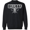 Dilligaf t-shirt for men, FrontApparel[Heathen By Nature authentic Viking products]Unisex Crewneck Pullover SweatshirtBlackS