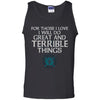 For those I love I will do great and terrible things, FrontApparel[Heathen By Nature authentic Viking products]Cotton Tank TopBlackS