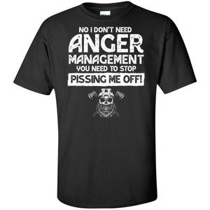 I don't need anger management, FrontApparel[Heathen By Nature authentic Viking products]Tall Ultra Cotton T-ShirtBlackXLT
