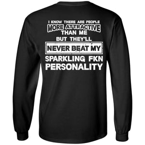 I know there are people more attractive than me, BackApparel[Heathen By Nature authentic Viking products]Long-Sleeve Ultra Cotton T-ShirtBlackS