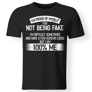 I'm proud of myself for not being fake, FrontApparel[Heathen By Nature authentic Viking products]Gildan Premium Men T-ShirtBlack5XL