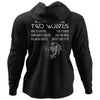 Inside me there are two wolves, FrontApparel[Heathen By Nature authentic Viking products]Unisex Pullover HoodieBlackS