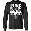 I've tried to stop swearing t-shirt for men, FrontApparel[Heathen By Nature authentic Viking products]Long-Sleeve Ultra Cotton T-ShirtBlackS
