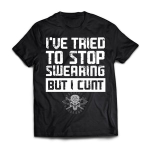 I've tried to stop swearing t-shirt for men, FrontApparel[Heathen By Nature authentic Viking products]Premium Short Sleeve T-ShirtBlackX-Small
