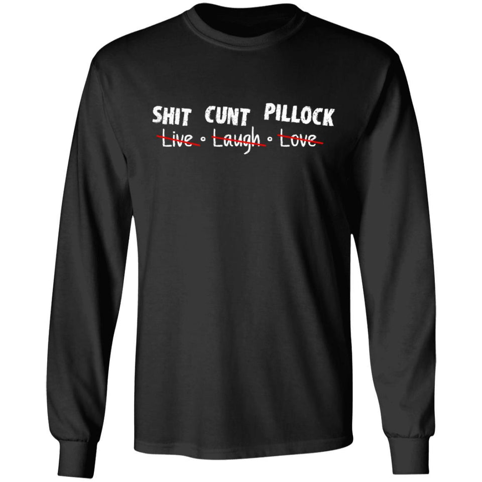 Live - laugh - love, FrontApparel[Heathen By Nature authentic Viking products]Long-Sleeve Ultra Cotton T-ShirtBlackS