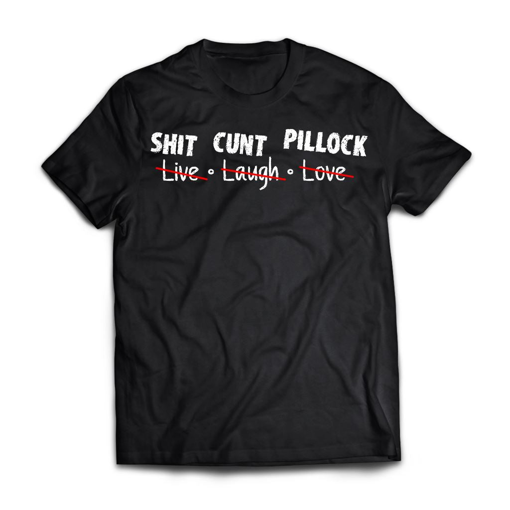 Live - laugh - love, FrontApparel[Heathen By Nature authentic Viking products]Premium Short Sleeve T-ShirtBlackX-Small