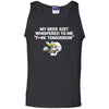 My beer just whispered to me "F*#k tomorrow", FrontApparel[Heathen By Nature authentic Viking products]Cotton Tank TopBlackS