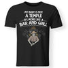 My body is not a temple, FrontApparel[Heathen By Nature authentic Viking products]Gildan Premium Men T-ShirtBlack5XL