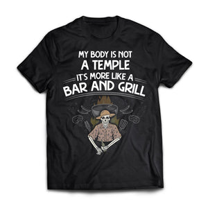 My body is not a temple, FrontApparel[Heathen By Nature authentic Viking products]Premium Short Sleeve T-ShirtBlackX-Small