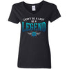 Shieldmaiden, Viking, Norse, Gym t-shirt & apparel, Be A Legend,FrontApparel[Heathen By Nature authentic Viking products]Ladies' V-Neck T-ShirtBlackS