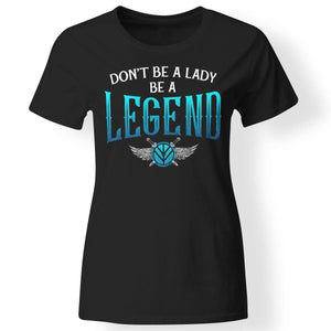 Shieldmaiden, Viking, Norse, Gym t-shirt & apparel, Be A Legend,FrontApparel[Heathen By Nature authentic Viking products]Next Level Ladies' T-ShirtBlackX-Small