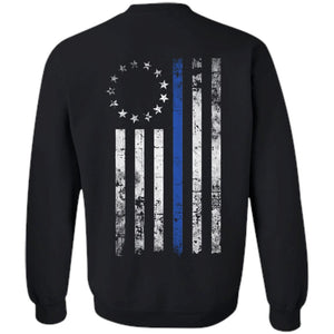Shieldmaiden, Viking, Norse, Gym t-shirt & apparel, Betsy Ross Flag, BackApparel[Heathen By Nature authentic Viking products]Unisex Crewneck Pullover SweatshirtBlackS