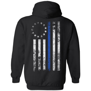 Shieldmaiden, Viking, Norse, Gym t-shirt & apparel, Betsy Ross Flag, BackApparel[Heathen By Nature authentic Viking products]Unisex Pullover HoodieBlackS