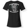 Shieldmaiden, Viking, Norse, Gym t-shirt & apparel, Daughters of Odin, BackApparel[Heathen By Nature authentic Viking products]Next Level Ladies' T-ShirtBlackX-Small
