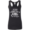 Shieldmaiden, Viking, Norse, Gym t-shirt & apparel, I drink like a Girl, FrontApparel[Heathen By Nature authentic Viking products]Ladies' Softstyle Racerback TankBlackS