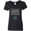Shieldmaiden, Viking, Norse, Gym t-shirt & apparel, If he is not willing to stand with me in battle, FrontApparel[Heathen By Nature authentic Viking products]Ladies' V-Neck T-ShirtBlackS