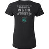 Shieldmaiden, Viking, Norse, Gym t-shirt & apparel, If he is not worthy to stand with me, backApparel[Heathen By Nature authentic Viking products]Ladies' T-ShirtBlackS