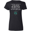Shieldmaiden, Viking, Norse, Gym t-shirt & apparel, If he is not worthy to stand with me, backApparel[Heathen By Nature authentic Viking products]Ladies' V-Neck T-ShirtBlackS