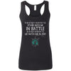 Shieldmaiden, Viking, Norse, Gym t-shirt & apparel, If he is not worthy to stand with me, FrontApparel[Heathen By Nature authentic Viking products]Ladies' Softstyle Racerback TankBlackS