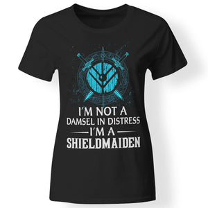 Shieldmaiden, Viking, Norse, Gym t-shirt & apparel, I'm A Shieldmaiden, FrontApparel[Heathen By Nature authentic Viking products]Ladies' T-ShirtBlackX-Small