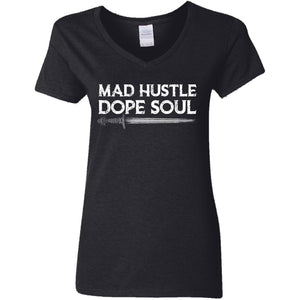 Shieldmaiden, Viking, Norse, Gym t-shirt & apparel, Mad hustle Dope soul, FrontApparel[Heathen By Nature authentic Viking products]Ladies' V-Neck T-ShirtBlackS
