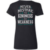 Shieldmaiden, Viking, Norse, Gym t-shirt & apparel, Never Mistake, BackApparel[Heathen By Nature authentic Viking products]Ladies' V-Neck T-ShirtBlackS