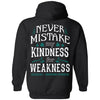 Shieldmaiden, Viking, Norse, Gym t-shirt & apparel, Never Mistake, BackApparel[Heathen By Nature authentic Viking products]Unisex Pullover HoodieBlackS