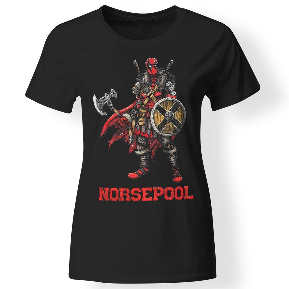 Shieldmaiden, Viking, Norse, Gym t-shirt & apparel, Norsepool, FrontApparel[Heathen By Nature authentic Viking products]Next Level Ladies' T-ShirtBlackX-Small