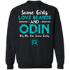 Shieldmaiden, Viking, Norse, Gym t-shirt & apparel, Some girls love beards and Odin, FrontApparel[Heathen By Nature authentic Viking products]Unisex Crewneck Pullover SweatshirtBlackS