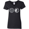 Shieldmaiden, Viking, Norse, Gym t-shirt & apparel, Vegvisir, FrontApparel[Heathen By Nature authentic Viking products]Ladies' V-Neck T-ShirtBlackS