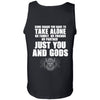 Some roads you have to take alone, BackApparel[Heathen By Nature authentic Viking products]Cotton Tank TopBlackS