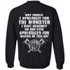 T-shirt, Viking, ApologizeApparel[Heathen By Nature authentic Viking products]Unisex Crewneck Pullover SweatshirtBlackS
