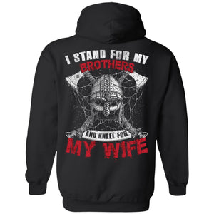 T-shirt, Wife, Viking, BackApparel[Heathen By Nature authentic Viking products]Unisex Pullover HoodieBlackS
