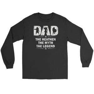 Teelaunch, Dad, myth, legend, frontT-shirt[Heathen By Nature authentic Viking products]Gildan Long Sleeve TeeBlackS