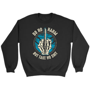 Teelaunch, Do no harm, FrontT-shirt[Heathen By Nature authentic Viking products]Crewneck SweatshirtBlackS