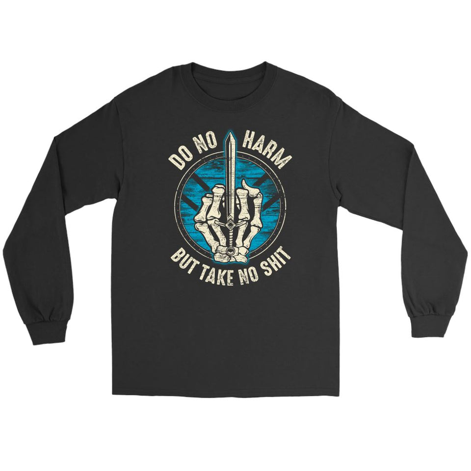 Teelaunch, Do no harm, FrontT-shirt[Heathen By Nature authentic Viking products]Gildan Long Sleeve TeeBlackS
