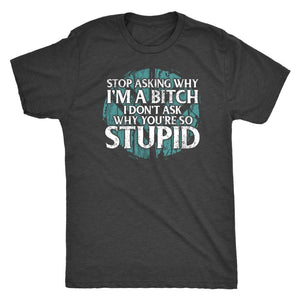 Teelaunch, I'm A Bitch, FrontT-shirt[Heathen By Nature authentic Viking products]Next Level Mens TriblendVintage BlackS