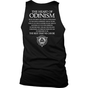 Teelaunch, Odinism, BackT-shirt[Heathen By Nature authentic Viking products]District Mens TankBlackS