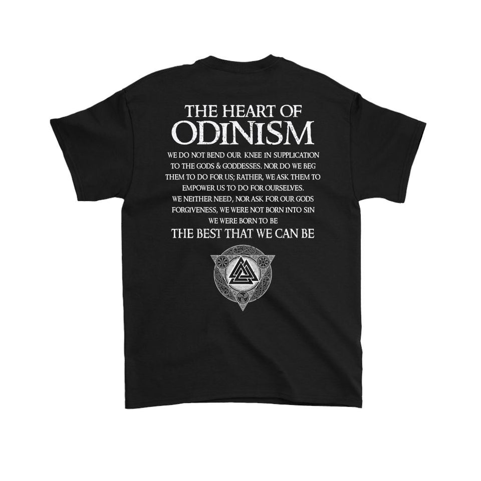 Teelaunch, Odinism, BackT-shirt[Heathen By Nature authentic Viking products]Gildan Mens T-ShirtBlackS