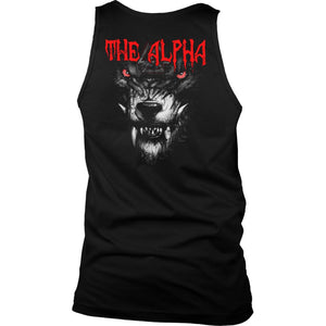 Teelaunch, The alpha, BackT-shirt[Heathen By Nature authentic Viking products]District Mens TankBlackS