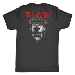 Teelaunch, The alpha, BackT-shirt[Heathen By Nature authentic Viking products]Next Level Mens TriblendVintage BlackS